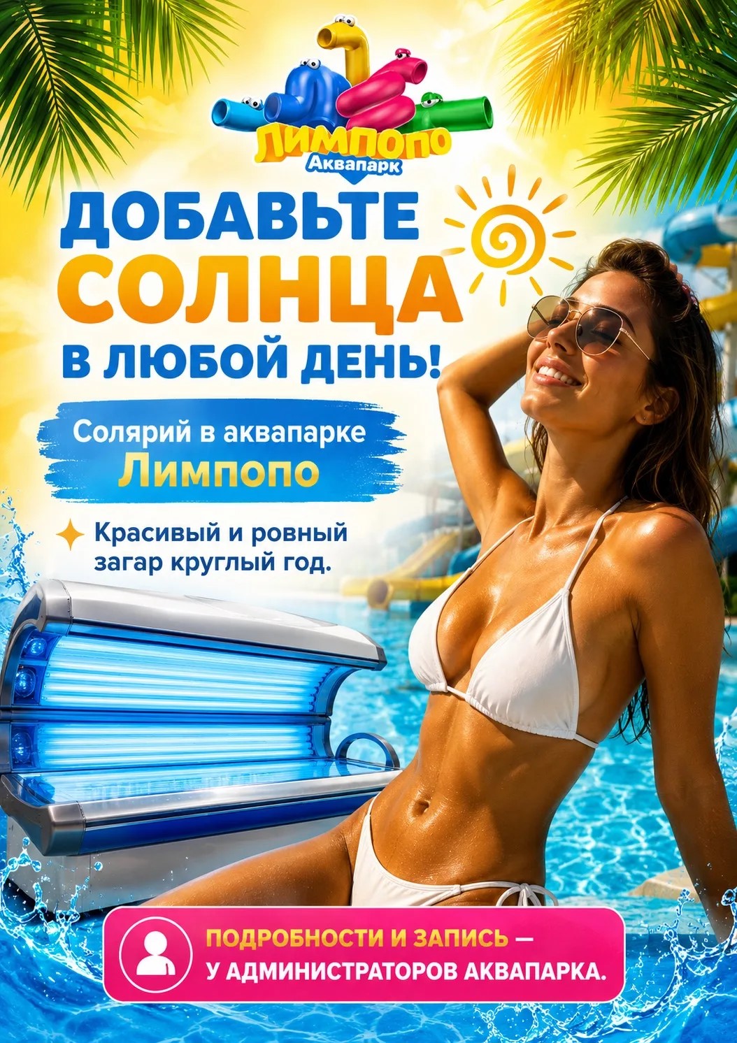 Солярий в аквапарке